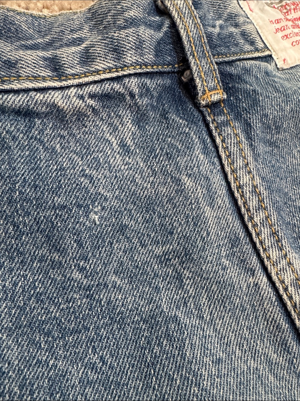 Vintage Guess 1980s by Georges Marciano Front Panel Tapered Leg Jeans Size 26 - Picture 4 of 11